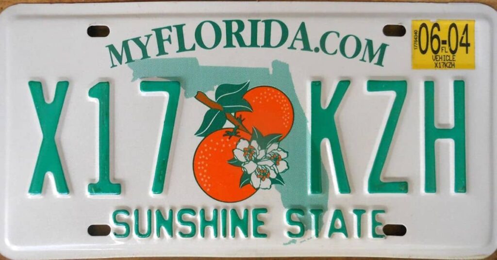 Florida Personalized License Plates