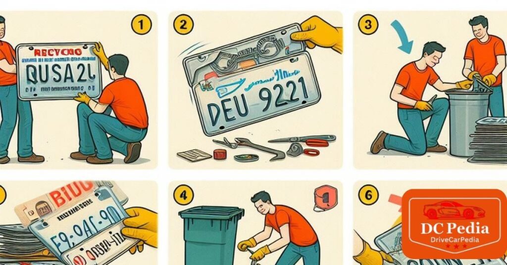 How to dispose of old license plates