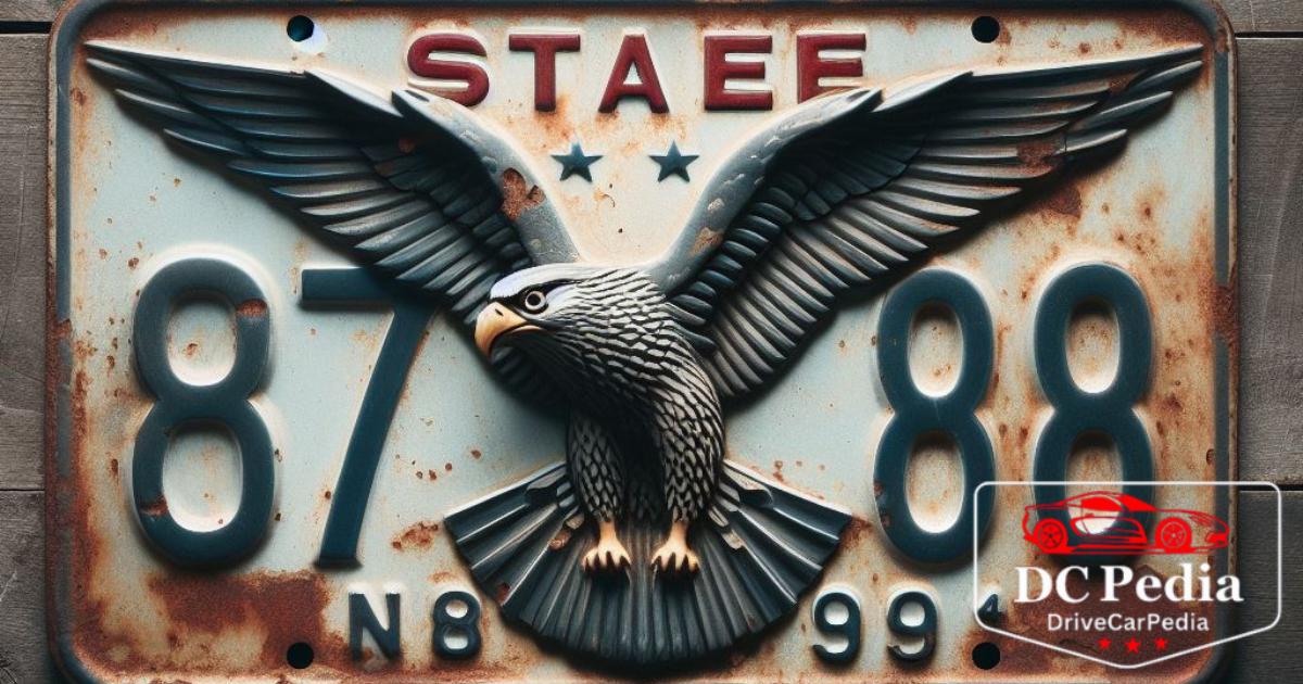 Falcon State License Plate